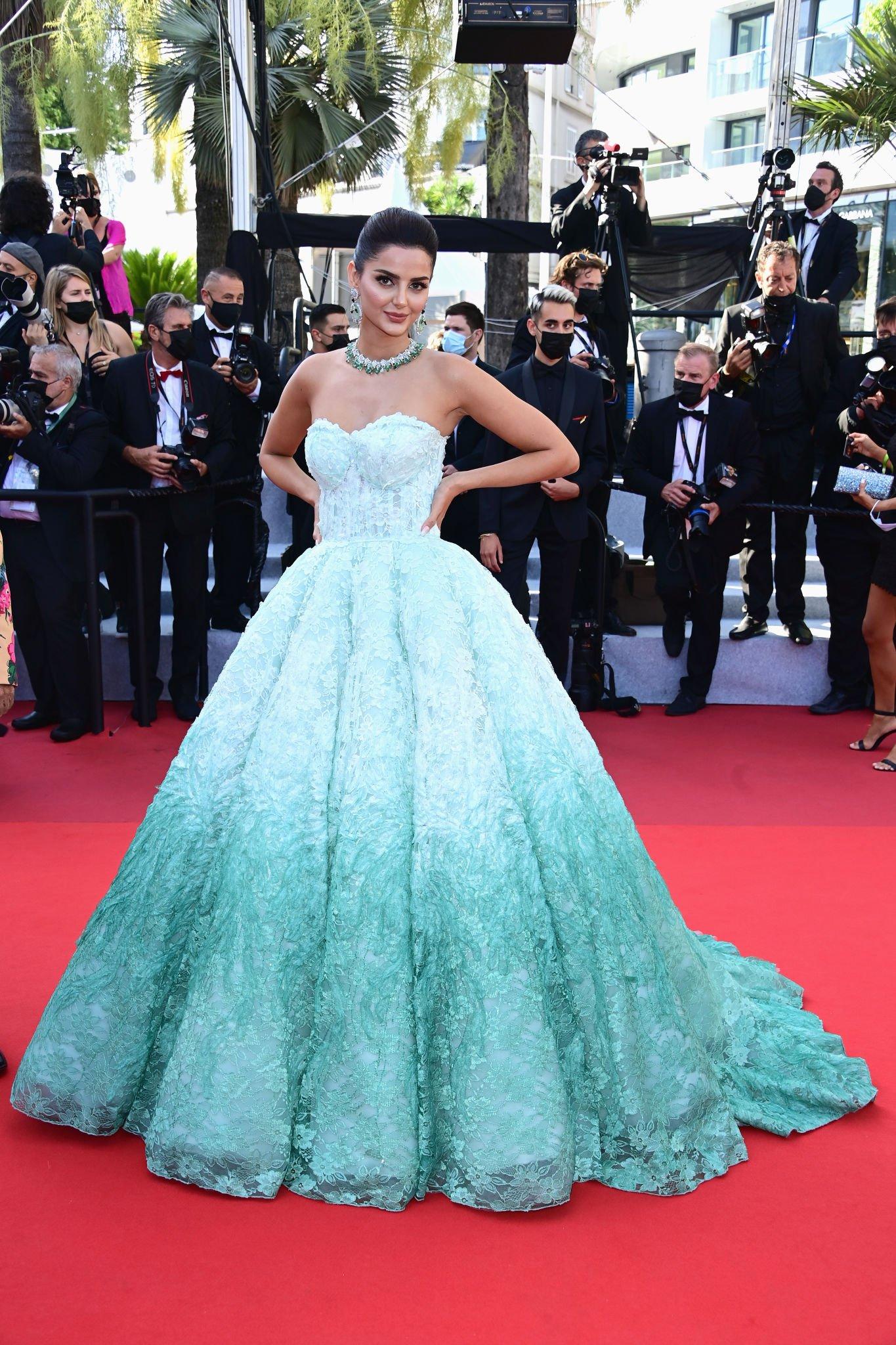 Photo from Mahlagha Jaberi at the premiere of "Tre Piani" during the Cannes Film Festival 