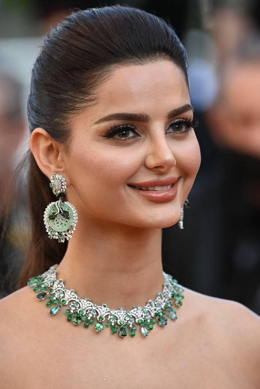 Mahlagha Jaberi at the premiere of "Tre Piani" during the Cannes Film Festival 