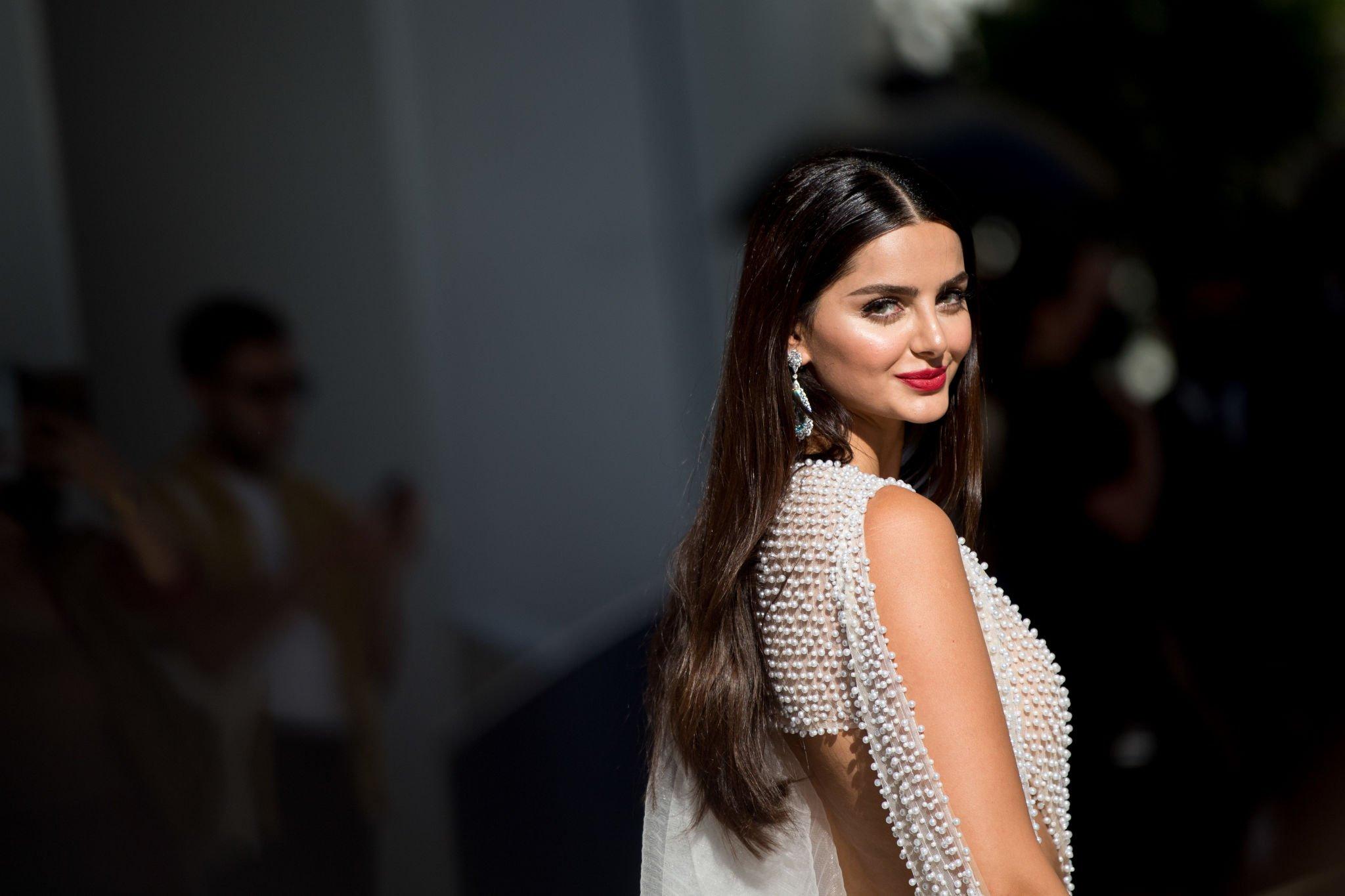 Photo from Mahlagha Jaberi at the premiere of "Aline" during the Cannes Film Festival 
