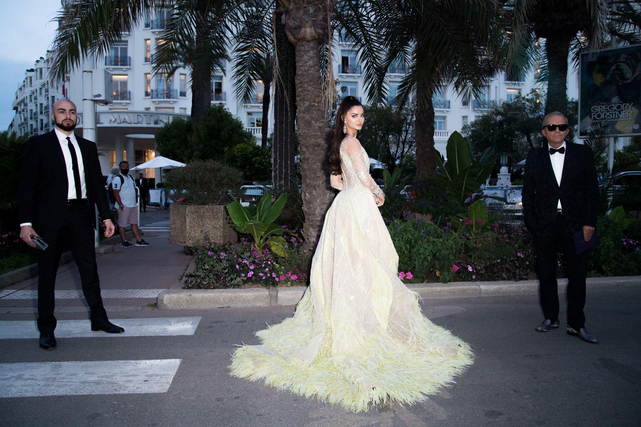 Mahlagha Jaberi at the premiere of "France" during the Cannes Film Festival 