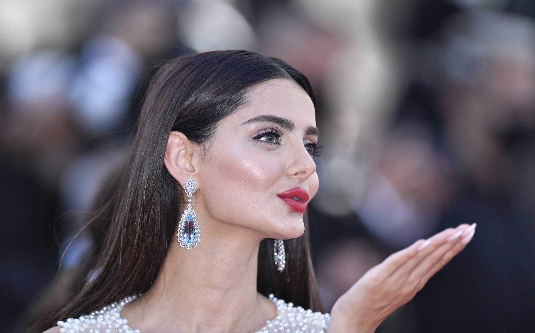 Photo from Mahlagha Jaberi at the premiere of "Aline" during the Cannes Film Festival 